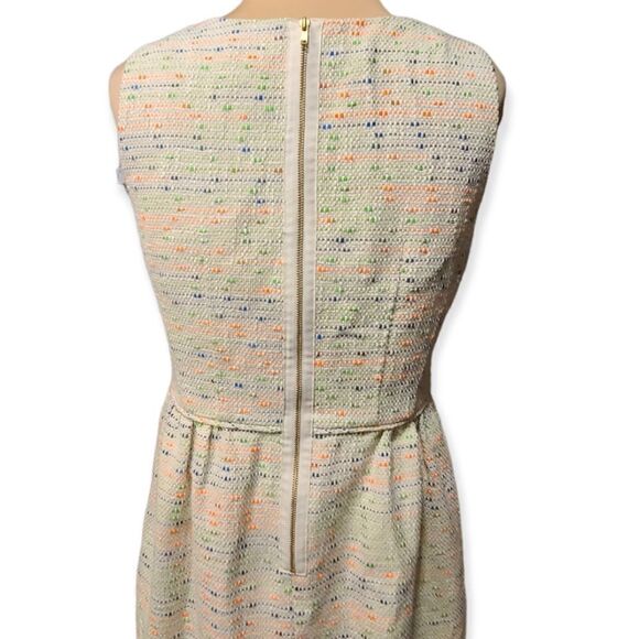 J. Crew Tweed Multi Color Sparkle Dress Size 4 - Picture 5 of 8